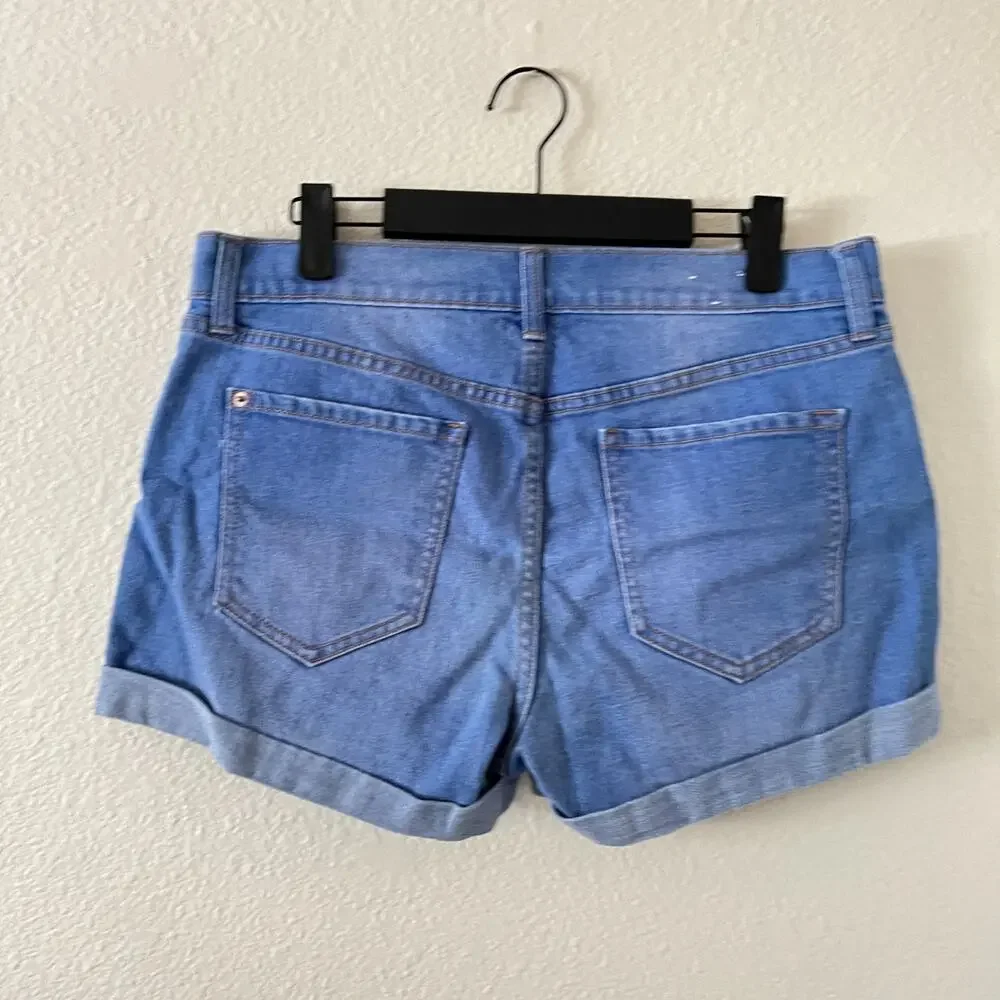 Old Navy Womens‎ Boyfriend Cuffed Jeans Sz 8 Classic Hemmed Retro Everyday Den